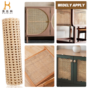Nhựa mây mía tổng hợp dệt mở Lưới Net mở dệt wicker mía vải cuộn cho Diy caning đồ nội thất - Product Image 6