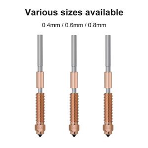 <span class=keywords><strong>Impression</strong></span> à haut débit améliorée 0.4mm 0.6mm 0.8mm <span class=keywords><strong>buse</strong></span> K1C buses en cuivre titane pour imprimante 3D Ender 3 V3 K1 Max - Product Image 5