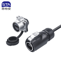 Conector de Datos para Pantalla HD, Conector de Montaje en Panel para Cable de Audio y Video, Alimentación para Equipos de Audio y Video