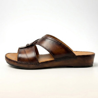Sandales arabes faites à la main SHIKOL pour hommes, chaussures en cuir véritable, pantoufles du Golfe, sandales personnalisées pour hommes