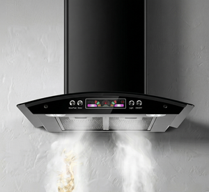 Campana Extractora Eléctrica de Pared en Forma de T, 60 cm, Negra, para Cocina, Chimenea Vertical, Electrodoméstico - Product Image 2