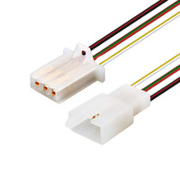 Conector Automotriz 3P DJ7031A-2.8-11/21, Conector Automotriz de 3 Orificios 2.8, Piezas de Plástico, Carcasa de Goma Macho y Hembra