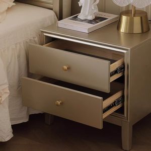 Lits en bois classiques modernes de luxe Lit double européen de 1.8m en bois massif Lit <span class=keywords><strong>prince</strong></span> et princesse crème française minimaliste léger - Product Image 6