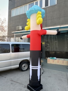 Üreticinin özelleştirilebilir baskılı tek bacak eğlence Waved Joker tasarım hava tüp adam ücretsiz örnek reklam şişme - Product Image 3