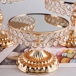 Soporte Dorado para Pasteles de Boda, Soportes para Postres, Exhibidor para Mesa de Postres, Bandeja para Exhibir Cupcakes, Soporte para Tartas, Posa <span class=keywords><strong>Tortas</strong></span> - Product Image 4