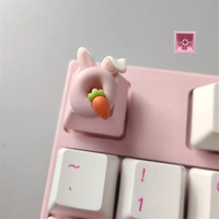 Clavier mécanique personnalisé mignon et amusant avec touches ESC 1U 4R XDA