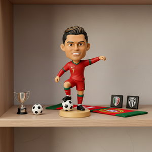 Araba Süsü Reçine Futbol Yıldızı Spor Hatırası Özelleştirilebilir Koleksiyon Figürü Sallanan Başlı Bebek Bobblehead - Product Image 4