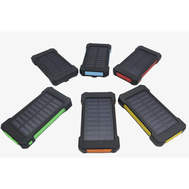 Solar Charger 20000mAh Portable Outdoor Mobile Power Bank、Camping External Backup Battery Pack