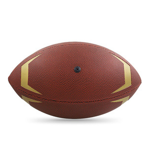 Balón de Fútbol Americano de Piel Sintética Personalizado de Fábrica, Tamaño 9, para Entrenamiento Juvenil - Product Image 3