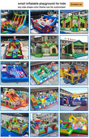 Aire de jeux pour enfants, parc à thème gonflable intérieur avec toboggan et tunnel pour parc de divertissement, zoo, parc gonflable