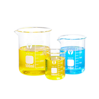 Bécher 5-5000ml 250 ml personnalisable de bonne qualité avec poignée Bécher en verre 100ml 10ml Béchers en verre avec prix d'usine