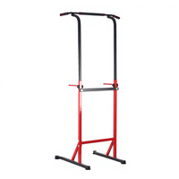 Barre de traction en acier avec barres de dips réglables en hauteur pour la musculation et la gymnastique à domicile