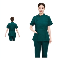 Tenue d'infirmière d'hôpital, blouses médicales unisexes en tissu sergé polyester/coton avec détection d'aiguilles pour hôpitaux et salons de beauté