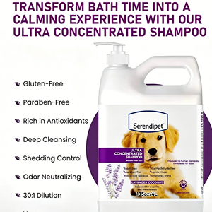 Shampoo <span class=keywords><strong>pour</strong></span> animaux de compagnie ultra concentré professionnel 30:1, extraits naturels, nettoyage en profondeur, blanchiment du pelage <span class=keywords><strong>pour</strong></span> chiens et chats, toilettage des animaux - Product Image 2