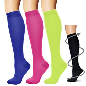 Top One Unisex Tubo largo Cobre Compresión Calcetín Alivio del dolor Medias 15-20 Mm Nylon Deporte Rodilla Calcetines altos - Product Image 4