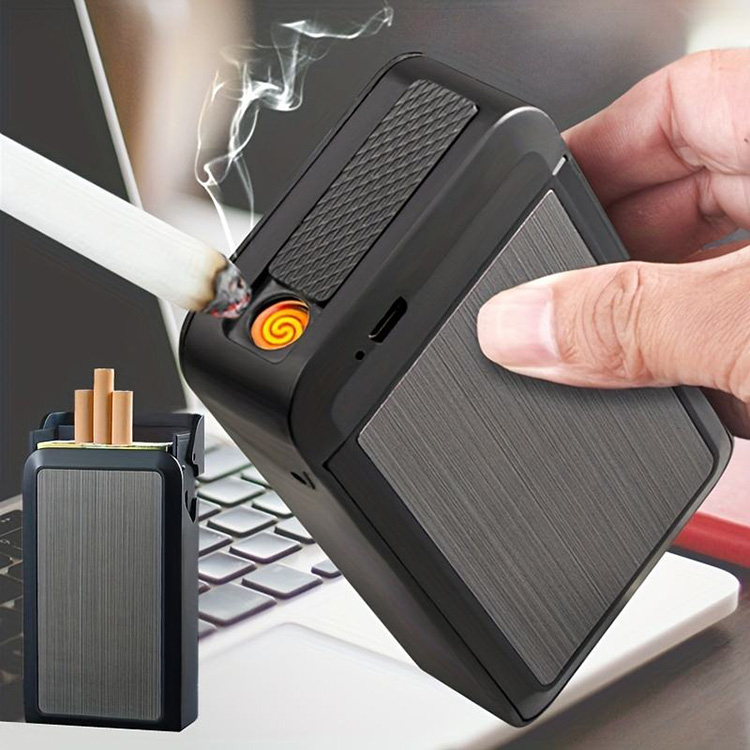 elfbar nachfüll pod läuft aus Cigarette Case with Built-in Lighter