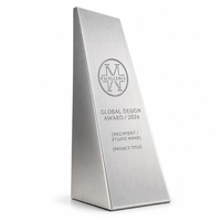 Plaque Métallique Personnalisée YTB Streamer Play Button Award avec Lettrage Gravé en Laiton et Support d'Affichage pour Trophées et Récompenses