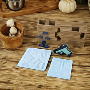 Hot Bán DIY Pha Lê Nhỏ Giọt Khuôn Đặt Đồ Chơi Súng Mô Hình Silicone Nhựa Bánh Trang Trí Khuôn Cho Túi Thực Phẩm Đóng Gói - Product Image 4