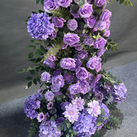 Ensemble de fleurs en corne de vache pour demande en mariage, décoration de scène de mariage, ornements de centre commercial, Jardin Monet