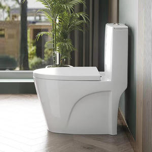 トイレY5201バスルームセラミック便器洗面台ウォッシュダウンワンピース細長い便座 - Product Image 3