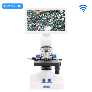 Microscopio Biologico Digitale OPTO-EDU A33.5130 con Schermo LCD IPS da <span class=keywords><strong>7</strong></span> Pollici, 550X HD 1080P, Porta-Obiettivi a 3 Fori, Obiettivo 40x per Laboratorio Studenti - Product Image 1