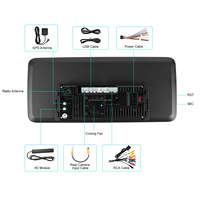 Superventas 12,3 ''pantalla táctil completa Panel Android reproductor Multimedia para coche marco estéreo para TOYOTA Old RAV4 GPS DSP incorporado