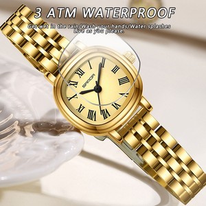Reloj de Pulsera Sanda 1137 para Mujer, Diseño Vintage Cuadrado, Cuarzo, Esfera con Números Romanos, Minimalista, Resistente al Agua - Product Image 5