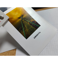 Premium 255 gsm 24 pouces x 30.5m rouleau de papier photo métallique jet d'encre brillant chaud pour Canon Epson HP