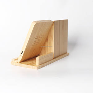5W 10W 15W Bambus Holz <span class=keywords><strong>3</strong></span>-in-1 Stift halter mit kabellosem Laden Desktop Charging Machin ing Services Produkt - Product Image 4