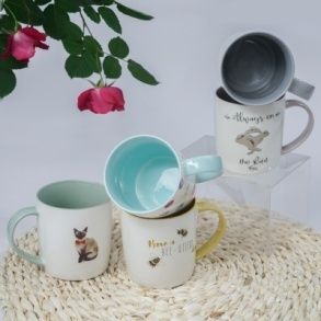 Taza de Cerámica con Revestimiento de Sublimación, Personalizada con Color en el Interior, Forma de Agarre, para el Día de San Valentín, con Precio Popular - Product Image 3