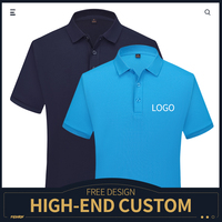 2023 Custom 100% katoen 240G Heren Polo Shirt Merk Kwaliteit Korte Mouw Hoge Kwaliteit Polo T-shirts voor Heren