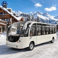 Navette électrique touristique avec accoudoirs robustes et auvent pour les hôtels de villégiature et les trajets sur les campus
