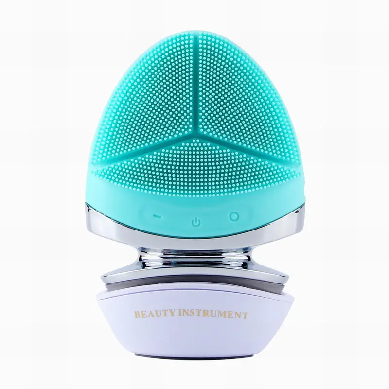 Hot Selling Beauty Product Face Care Deep Cleaning Exfoliating Facial Brush Sonic Facial Cleansing Brush Silicone Face Brush