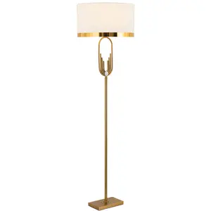 Hot Sale Indoor Floor Task Lamp Brass Colors LED Home Decoration Gold Iron Modern Floor Lamp
