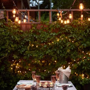 Outdoor S14 <b>Solar</b> <b>String</b> <b>Light</b> LED Bulbs Waterproof For Camping Courtyard Ambient Lighting With Remote Control - Product Image 2