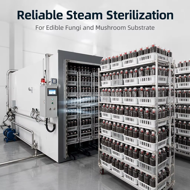 New Sterilizer Cabinet Machine Mushroom Autoclave Sterilizer for Mushroom Bags High Pressure High Temperature CE Certified