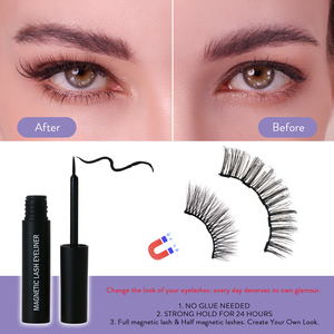 Pestañas Magnéticas Reutilizables SJ, 25 Usos, Aspecto Natural Suave, Kit Sintético con Delineador Magnético, Grosor de 0.07/0.10mm, Tamaño de Viaje - Product Image 4