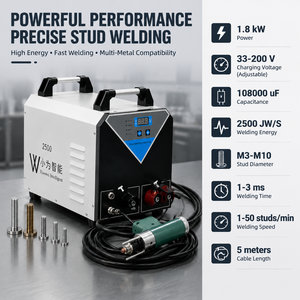<span class=keywords><strong>Máquina</strong></span> de Soldadura por Descarga de Condensadores (CD) Directa de Fábrica <span class=keywords><strong>para</strong></span> Pernos M3-M10 de <span class=keywords><strong>Acero</strong></span> al Carbono, <span class=keywords><strong>Acero</strong></span> <span class=keywords><strong>Inoxidable</strong></span> <span class=keywords><strong>y</strong></span> <span class=keywords><strong>Aluminio</strong></span> - Product Image 2