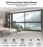 Ventanas Corredizas de Aluminio Personalizadas, Eficiencia Energética, Vidrio Templado NFRC AS2047, Certificación contra Huracanes