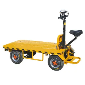 Factory price electric warehouse logistic transfer battery trolley transport cart