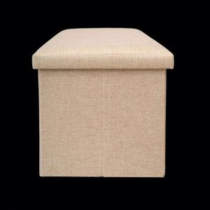 Modern Stool Living Room Furniture <b>Storage</b> Box Fabric Stainless Steel Bamboo Highest Quality Sample Available Stools Counter - Product Image 1