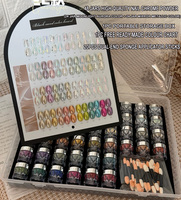 Ensemble de 48 poudres magiques effet miroir 2026 – Nouvelle collection Aurora Fantasy, poudre lueur de lune haute brillance pour salons de manucure (vente en gros)