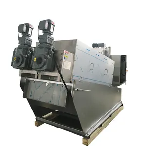 Máquina espesadora de lodos de prensa de tornillo de deshidratación más vendida, equipo de tratamiento de aguas residuales