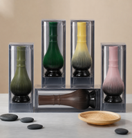 Fouet à matcha en résine plastique PP de qualité alimentaire avec logo personnalisé, brosse à thé vert japonaise Chasen, accessoires à thé matcha réutilisables