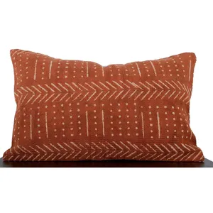 A387 Handloomed Mudcloth Pillow Covers Decorative Thick Rug Pillowcases Farmhouse 100% Cotton Throw Mudcloth Cushion Cover