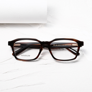 Gafas de Titanio con Montura Completa Rectangular, Color Sólido, Unisex, Anti-UV, Monturas de Corrección Visual para Adultos NP-155 - Product Image 1