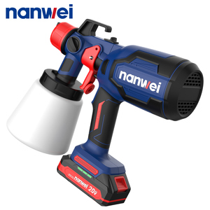 <span class=keywords><strong>Pistolet</strong></span> de pulvérisation sans air portatif NANWEI 20V à <span class=keywords><strong>batterie</strong></span> lithium, pulvérisateur de peinture sans fil, moteur sans balais, pour bricolage maison et meubles - Product Image 2