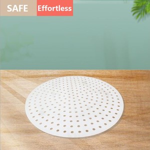 Rivestimento per Friggitrice ad Aria Rotondo in Silicone Bianco Perforato, <span class=keywords><strong>Dimensioni</strong></span> Personalizzabili, Grado Alimentare, Lavabile in Lavastoviglie, Utensile da <span class=keywords><strong>Cucina</strong></span> - Product Image 2