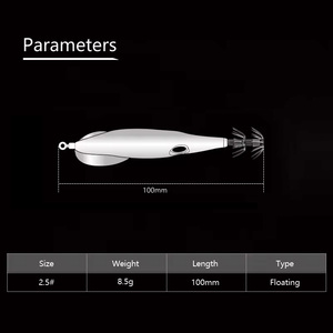 SKM calidad 8,5G agua salada pulpo modelo calamar señuelo Jig <span class=keywords><strong>Egi</strong></span> calamar Jig chino colorido flotante <span class=keywords><strong>Sutte</strong></span> calamar Eging Jigs - Product Image 3