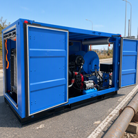Machine de nettoyage de canalisations à eau froide haute pression, robuste, diesel, pour le nettoyage des pipelines des usines chimiques et pharmaceutiques